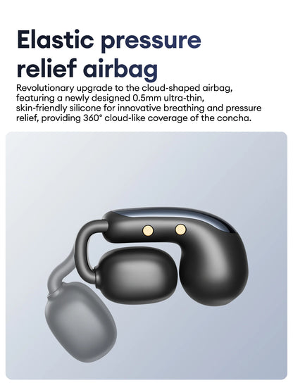 NEW Lenovo LES-108 Bone Conduction Earphones Open Ear Clip Wireless Earbuds Bluetooth 6.0 Sports Headphones with Mic Waterproof