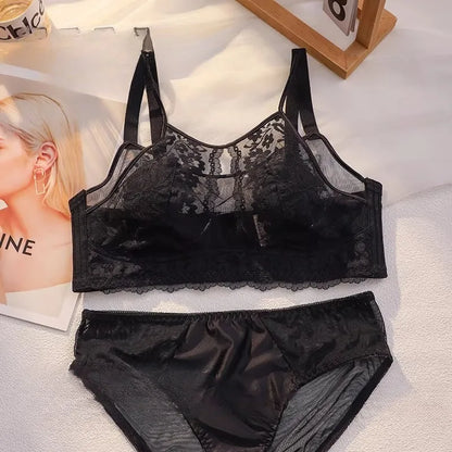 French Style Lace Strapless Bra For Women Large Bust Slimmer Minimizer Sexy Beautiful Back Soft Comfort Lingerie Size 34-44
