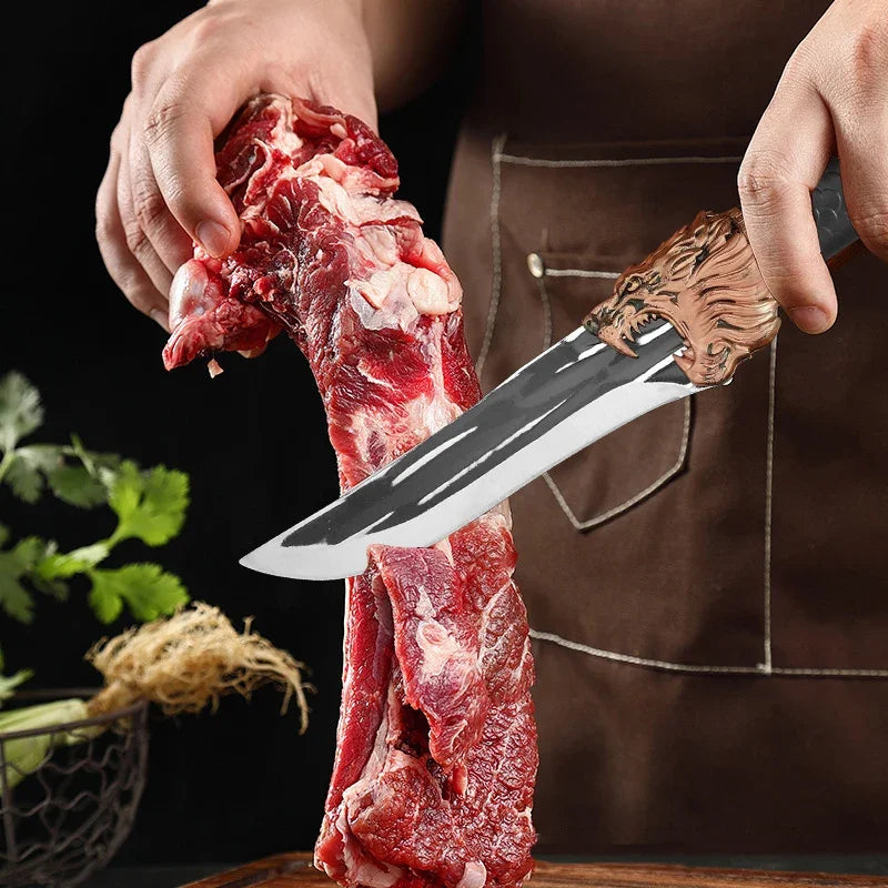 Buther Boning Knife Stainless Steel Chef Slicing Meat Fish Fruit Knife Sharp Plastic Handle Barbecue and Cooking Kitchen Knives