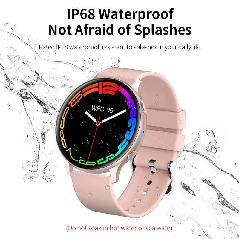 LIGE Nowy Smartwatch z Pomiarem Temperatury Ciała Damski Męski Ekran HD 360 Odbieranie Połączeń Wybieranie Połączeń Smartwatch Męskie Zegarki dla Kobiet Bransoletka