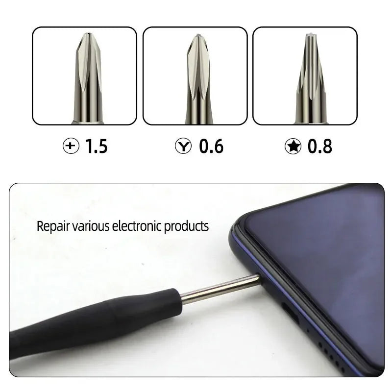 Precision Screwdriver Kit for Mobile Phone Laptop Tablet - Electronic Repair & Cleaning Disassembly Tool