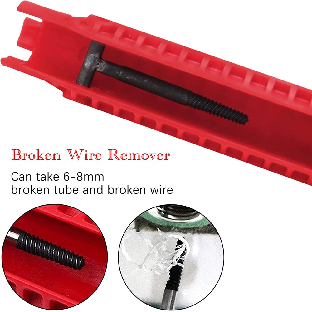 New 8 In 1 Multi Purpose Faucet and Sink Installer Wrench Anti-Slip Handle Double Head Wrench Tool Extra-long design Wrench Tool