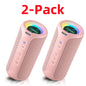Ortizan Bluetooth Speakers 40W Enhanced Bass Portable Outdoor Wireless Speaker 30Hrs IP7 Waterproof Shower Speaker Bluetooth 5.3