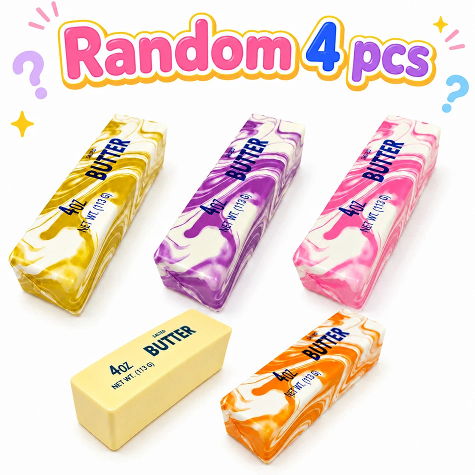 Hot 2026 Butter Stick Squishy Squeeze Toy Soft Butter Stick Slow Rebound Stress Ball Fidget Toy Sensory Stress Relief Fidget Toy