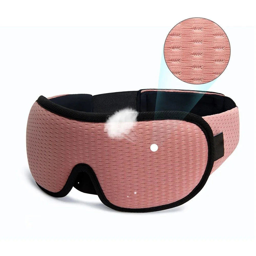 3D Contour Sleep Eye Mask Suitable for Side Sleepers -100% Blackout Soft and Stress Free - Suitable for Travel Napping Yoga