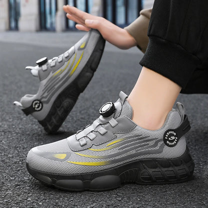 Men's Low-Top Lace-Up Casual Training Shoes, Ideal for Outdoor Workouts, Comfortable Trail Running Shoes with Excellent Traction