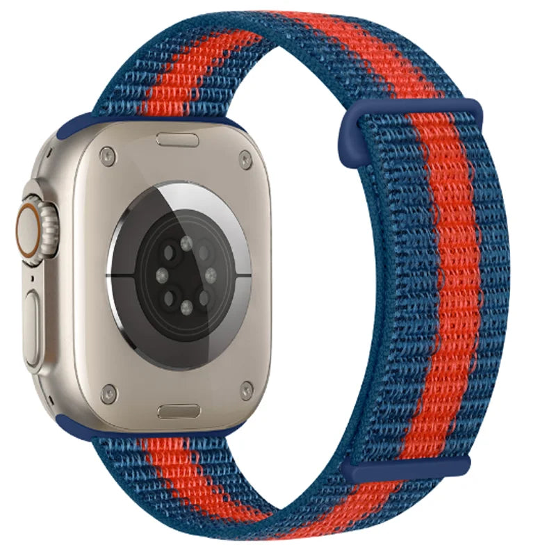 Nylon Loop Strap for Apple Watch Band 46mm 40mm 44mm 45mm 42mm 41mm 38mm Smart Belt Bracelet for IWatch Ultra 49mm 8/7/6/SE/5/4
