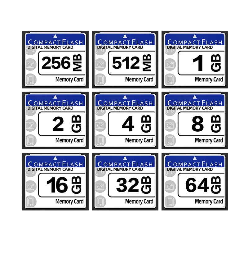 CF Memory Card 64GB 32GB 16GB 8GB Compact Flash Digital Memory Card 4GB 2GB 1GB 512MB High Speed Flash Card For Camera