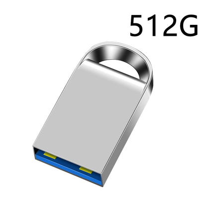 Mini USB 3.0 Pendrive 1TB 512GB 128GB Silvery External Storage Metal Memory Flash Drive USB Storage Key Pen Drive For Computer
