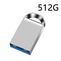 Mini USB 3.0 Pendrive 1TB 512GB 128GB Silvery External Storage Metal Memory Flash Drive USB Storage Key Pen Drive For Computer