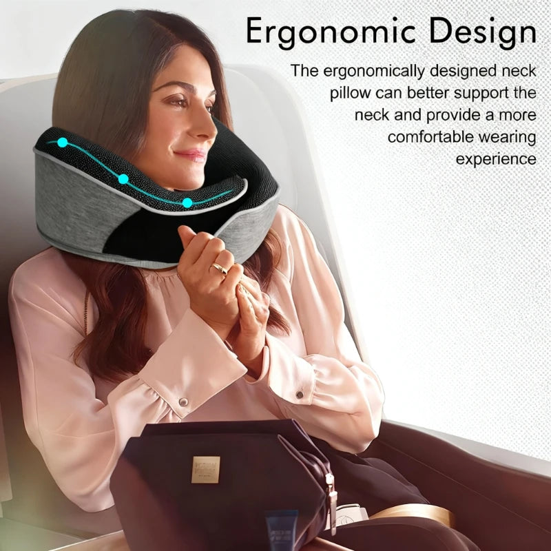 Snail Plane Neck Pillow - Travel Pillow, with a soft support design, suitable for sleeping, car ， train , office and home use