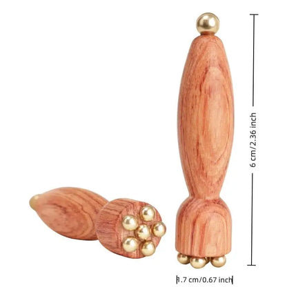 Brass Lotus Eye Massage Stick Facial Gua Sha Tool Handheld Tool For Eye Relaxation And Meridian Acupressure Massage