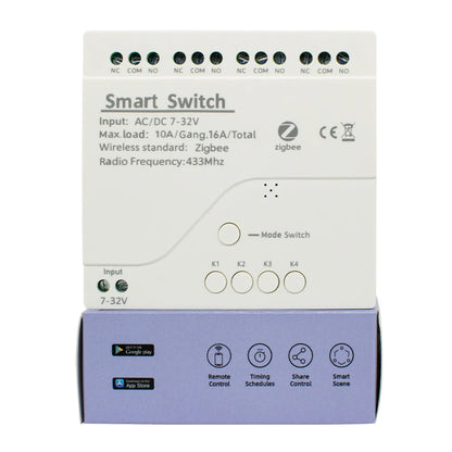 Zigbee Relay Breaker 7-32V 85-250V Switch Module Control Works With Tuya Smart Life App Alexa Google Smartthings Ewelink Hub
