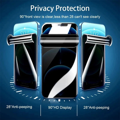 2Pcs Privacy Hydrogel Film For iPhone 6 7 8 14 13 12 11 15 16 Pro Max Plus Mini Anti-Spy Screen Protector For iPhone X XR XS Max