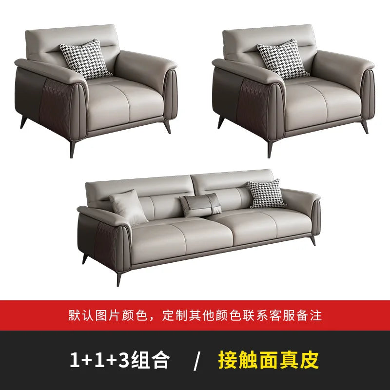 Office Sofa Business Reception Room Meeting Three Single Small Simple Modern Office Sofa Coffee Table Combination