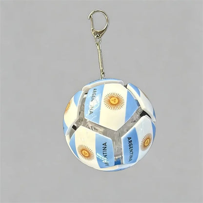 USA Mexico Canada All Country Flag Football Keychain Fidget Stress Ball Squishy Decompression Toy Anxiety Relief Fan Souvenir