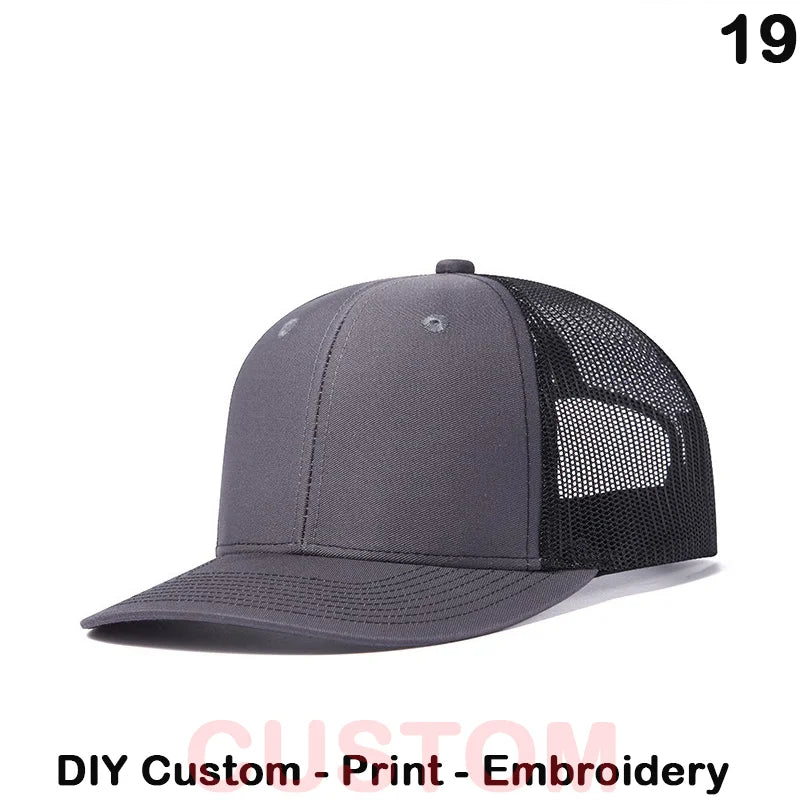 Fedoryn Custom Embroidery Baseball Cap for Men and Women DIY Design Mesh Cap LOGO Print Hat Quality Truck Hat Wholesale Unisex