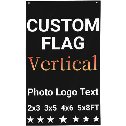 Custom Vertical  Flag Add Your Photo Logo Text. Custom Flags Banner Tapestry For Indoor Outdoor Room Wall Decoration Gifts