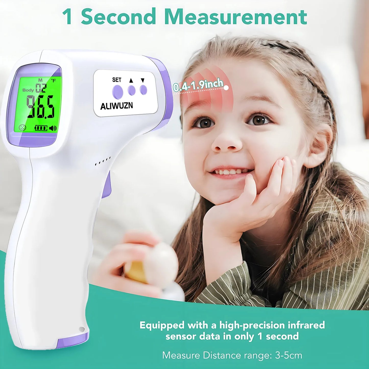 Medical Digital Infrared Thermometer Quick Temperature Measurement Medical Handheld Body Forehead Non-contact Thermometer