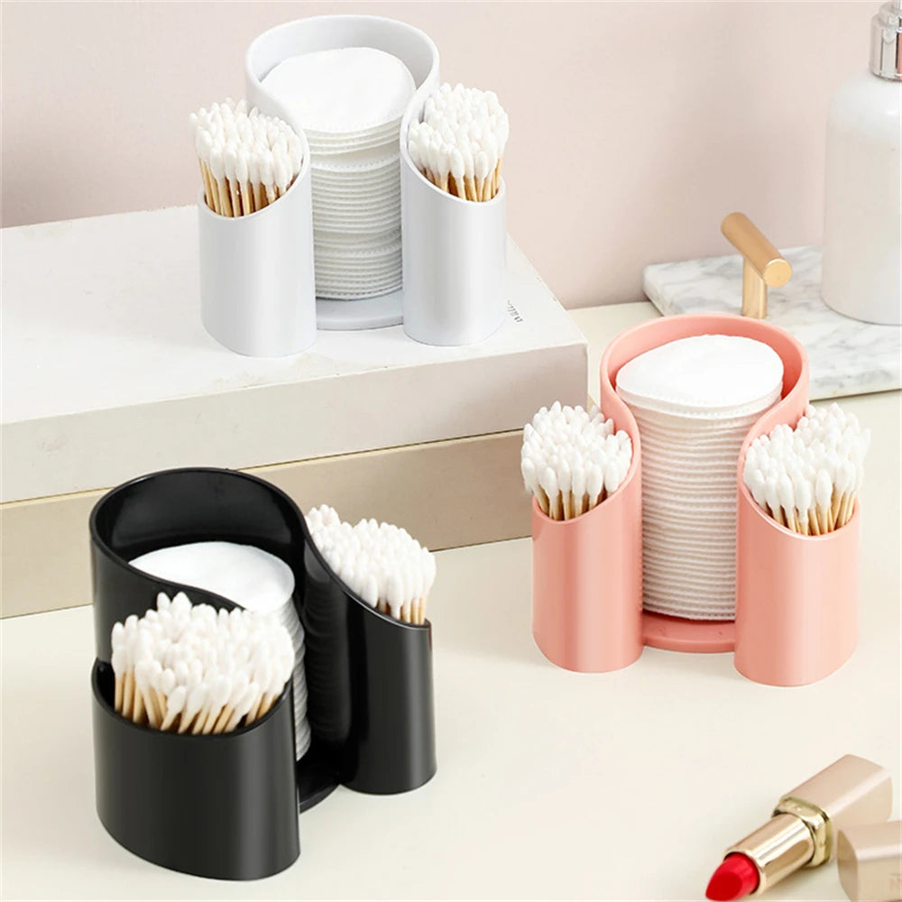 1pc Cotton Pad Storage Travel Desktop Dispenser Case Safe And Tasteless Vanity Makeup Organizer For Floss Cotton Pads And Cups