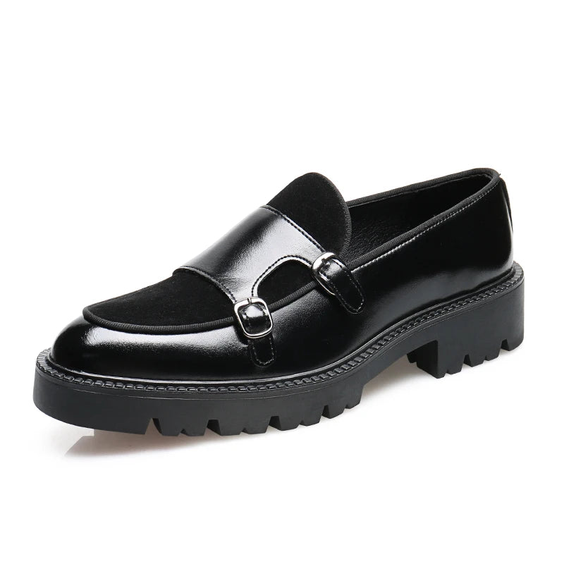 DIMANYU Men's Loafers Pointed Toe 2026 New Autumn British Style Slip-On Casual Thick-Soled Large Size Moccasins