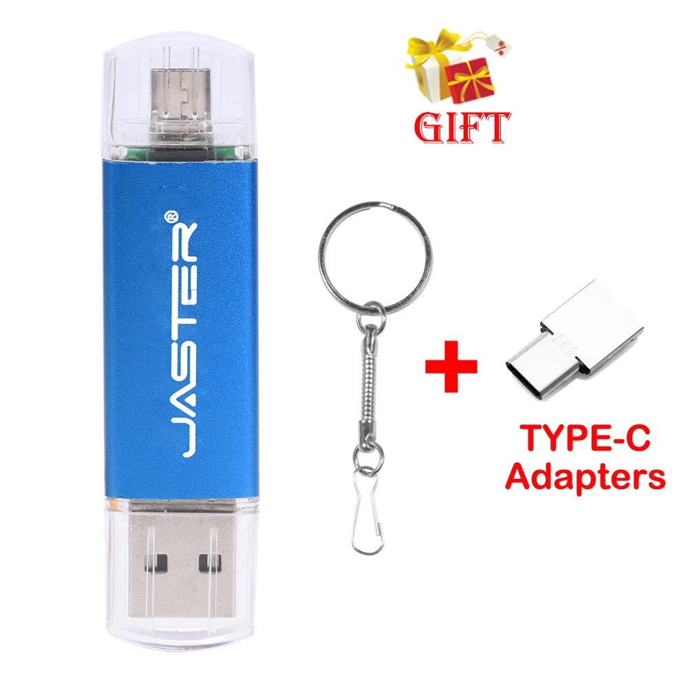 JASTER Nowe przenośne dyski flash USB Metalowy Pendrive z brelokiem Pamięć USB 64GB/32GB/16GB/8GB/4GB Pendrive U Di