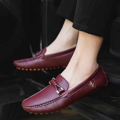 MAEDEF Men Loafers Shoes Formal Dress Shoes Business Casual Shoes for Men Wedding Party Office Shoes Soft PU Leather Loafers Men