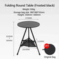 Telescopic Folding Round Table Outdoor Three-legged Dining Table Portable Aluminum Alloy Coffee Table Hike Picnic Liftable Table