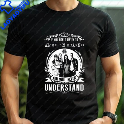 Men's T-shirts and Tank Tops. Comfortable Short-sleeved Shirts for Both Men and Women By Alice in Chains, Suitable for Summer.