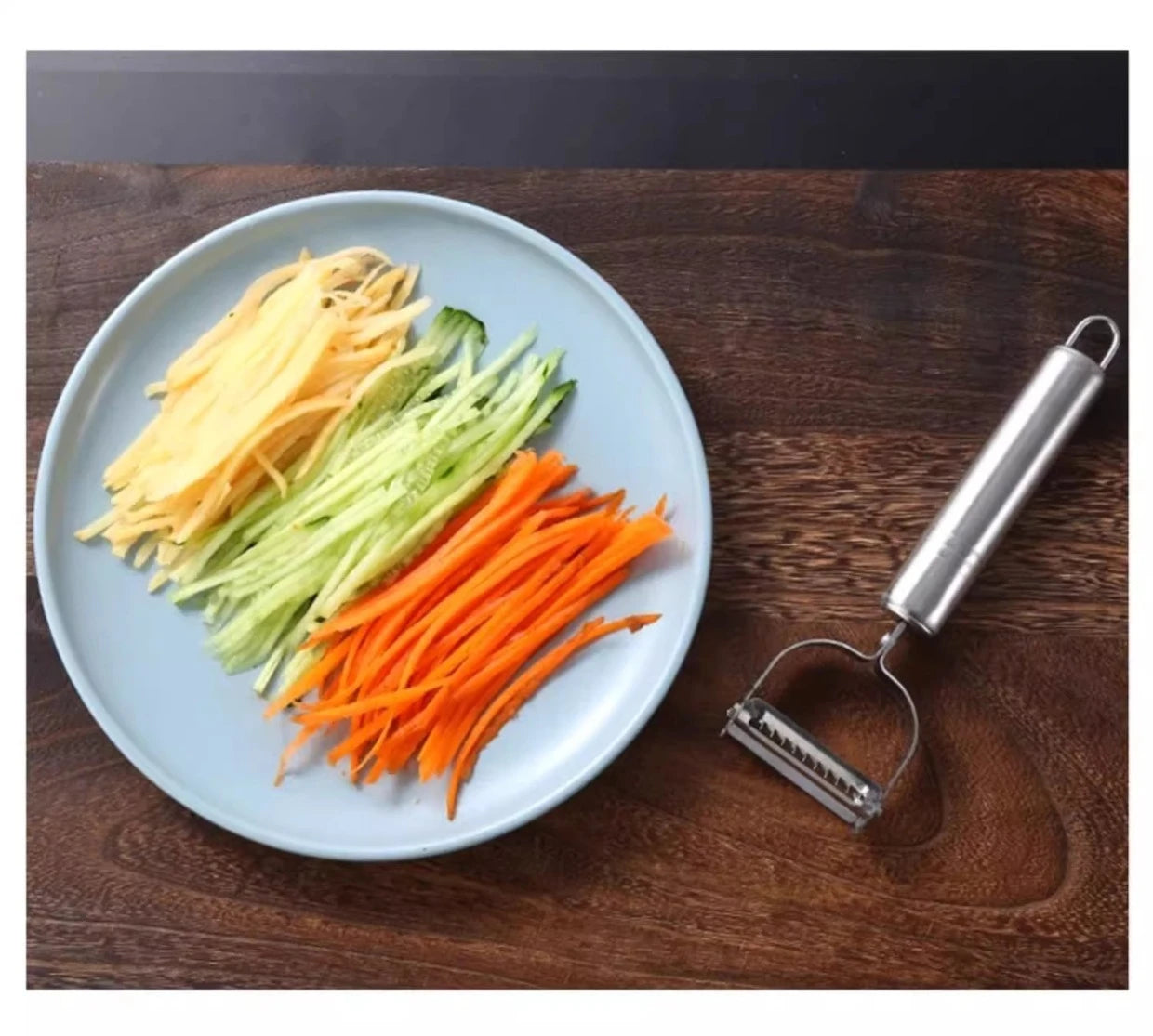 Stainless Steel 3-in-1 Peeler Grater Household Kitchen Multifunctional Double head Peeling Knife Fruit and Vegetable Melon