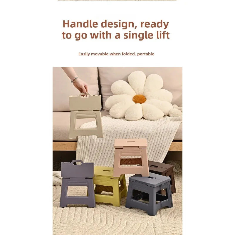 New model folding chair - Portable household folding chair - Outdoor camping portable small bench