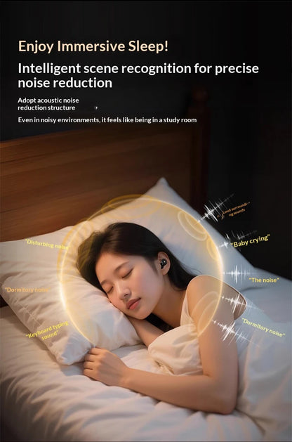 EarPlugs for Sleeping Noise Cancelling 50dB,Reusable Silicone Earplugs Strong Sound Insulation,Multiple Sizes of Ear Caps,Unisex