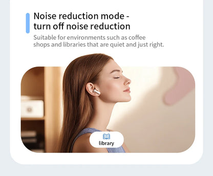 AI Translator Bluetooth Earbuds, LCD Touch Screen TWS Headset with Noise Reduction & Noise Canceling, Wireless Travel Headphones