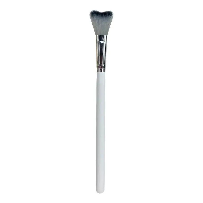 1Pc Curved Lash Shampoo Brush - Soft Bristle For Eyelash Extension Cleansing Makeup Removal Bath Swoop Beauty Tool