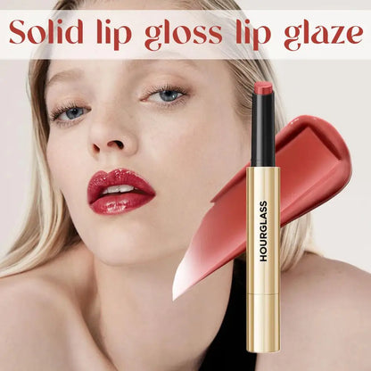 Solid Lip Gloss Mirror Lipstick Glaze Long Lasting Moisturizing Daily Beauty Makeup Refreshing Hot Pick Daily Lip Care Nourish