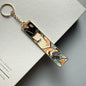 Anime Metal Hollow Out Keychains Bookmark Cute Jet Manga Fashion Bag Key Tag Jewelry Accessory Key Ring Holder Gift Anime