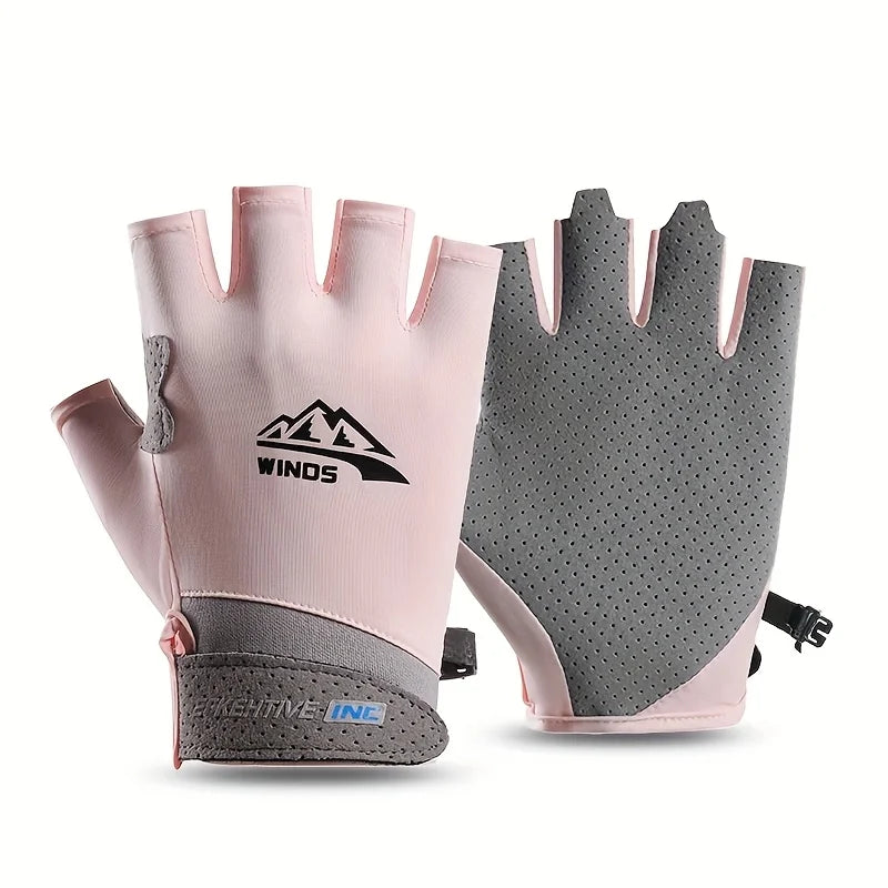 Fingerless Gloves for Men Women UV Sun Protection Half Finger Glove for Fishing Paddling Sailing Rowing Sports Gloves