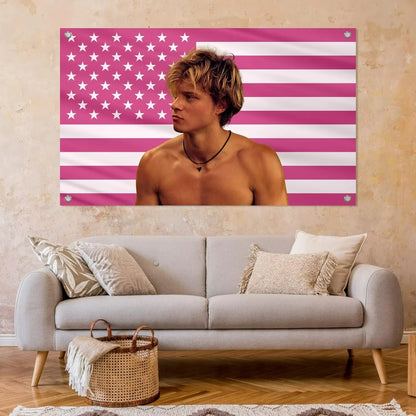 JJ Maybank Flag Wall Tapestry Aesthetic Art Poster Hanging Banner for Dorm Bedroom Living Room Office Party Decor