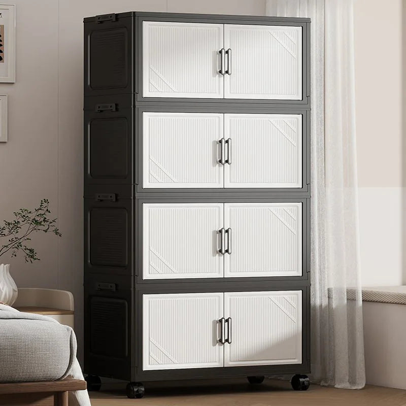 Thickened Multi-layer Storage Cabinet Home Living Room Mobile Organizer for Snacks Toys Miscellaneous Items Storage Cupboard