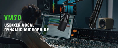 Professional Dynamic Microphone Selectable Frequency Response Mic for Studio Recording Performance Vocals For Shure SM7B