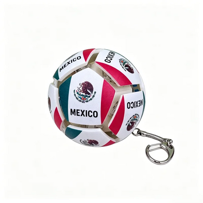 USA Mexico Canada All Country Flag Football Keychain Fidget Stress Ball Squishy Decompression Toy Anxiety Relief Fan Souvenir