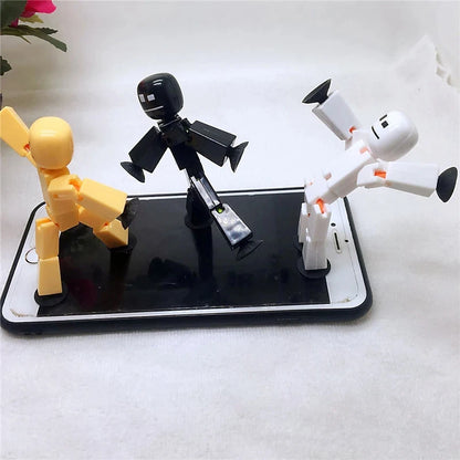 Suction Cup Toys Sticky Robbot Toys for Boys Funny Deformable Action Figure Sucker Toys for Kids Adult Birthday Gifts