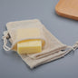 Natural Cotton Soap Saver Bag, 3 Pieces Eco-friendly Handmade lathering Cotton Mesh Soap Pouch For Body Cleansing Skincare