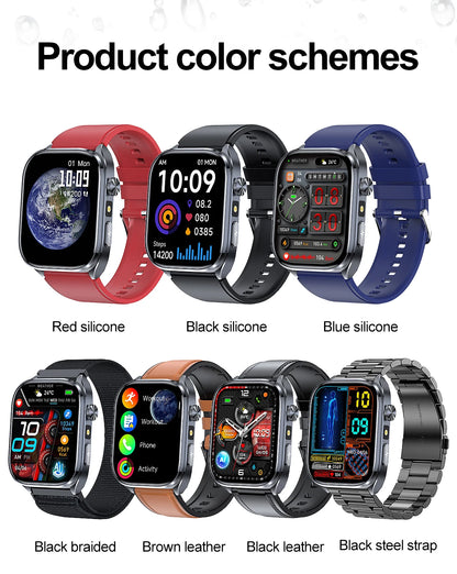 2026 New Accurate ECG Smart Watch Heart Health Analysis Blood analysis Blood Lipid Blood Pressure BT call Smart Watches For Men