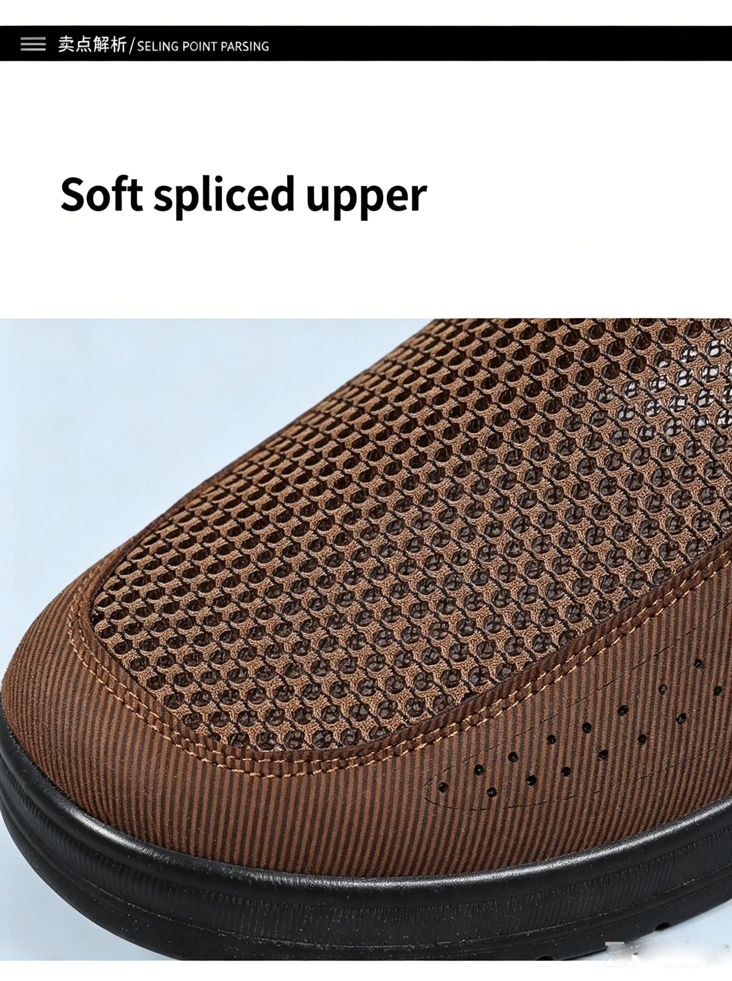 Men Slip On Casual Shoes Mesh Breathable Lightweight Low Cut Cloth Loafers Comfortable Soft Sole Walking Grandpa Shoes Summer