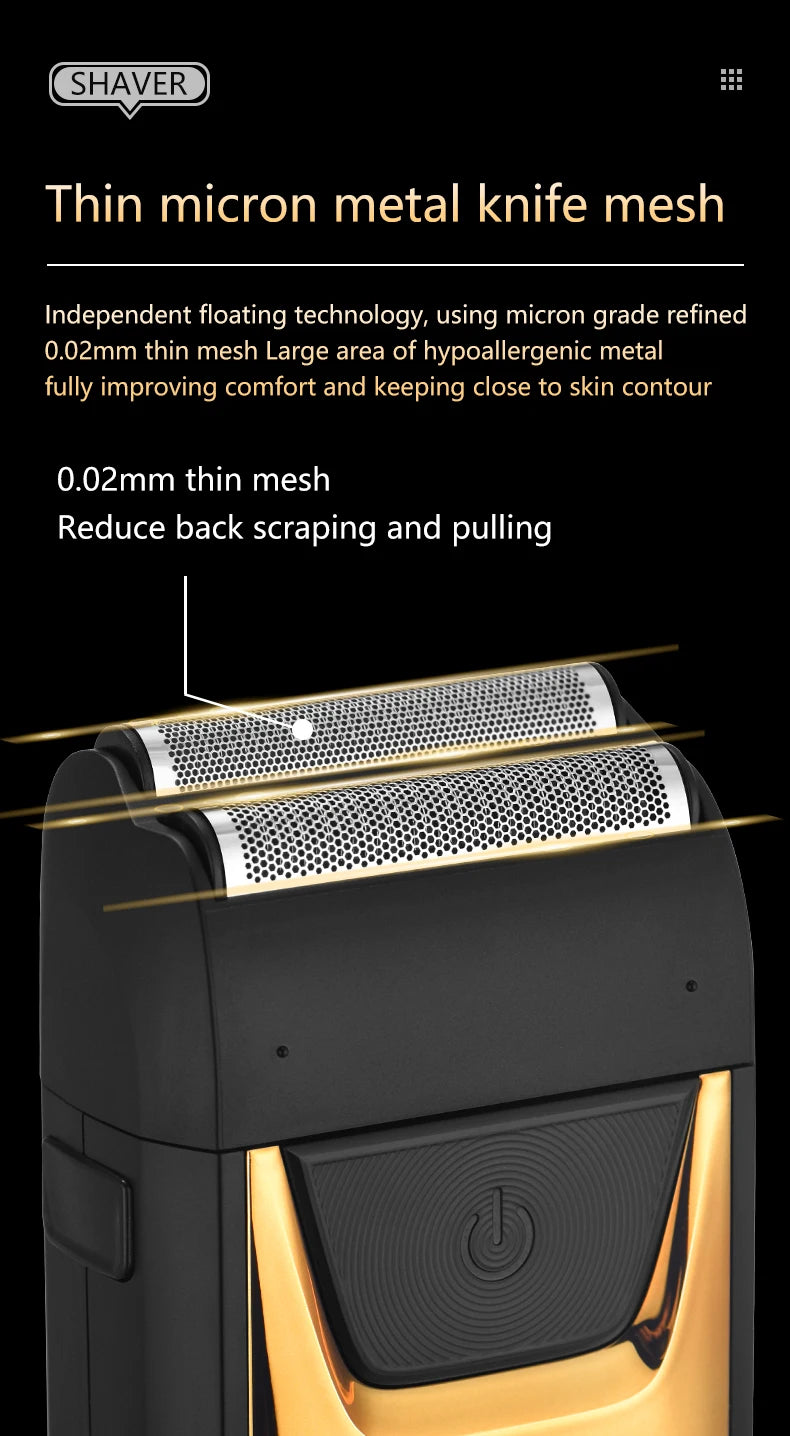 Electric shaver for men beard trimmer shaving home appliance professional barber machines hair cutting machine trimmer for men
