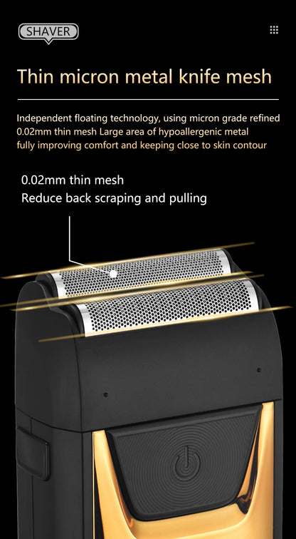 Electric shaver for men beard trimmer shaving home appliance professional barber machines hair cutting machine trimmer for men