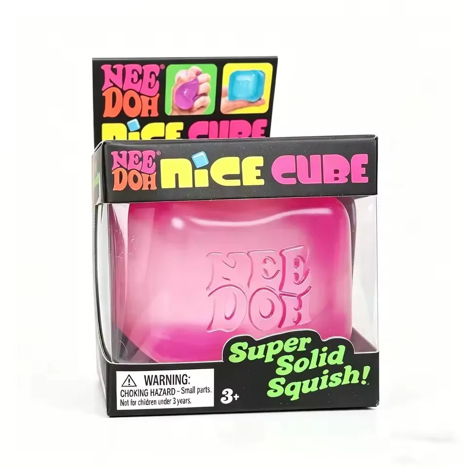 말랑이Schylling Needoh Nice Cube Sensory Nice Cube Stress Relief Squishy Cube Anti-Anxiety Squeeze Object For Focus ADHD Population