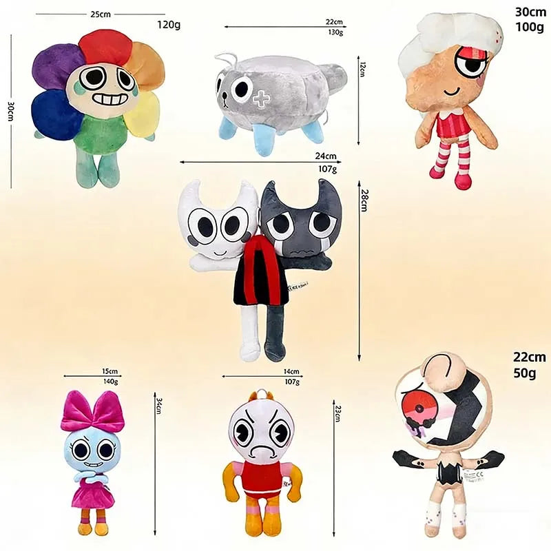 New Game Cartoon Plush Toys Soft Stuffed Doll Plushie Pillow Cute Figure for Kids Fans Collection Gift Home Decor