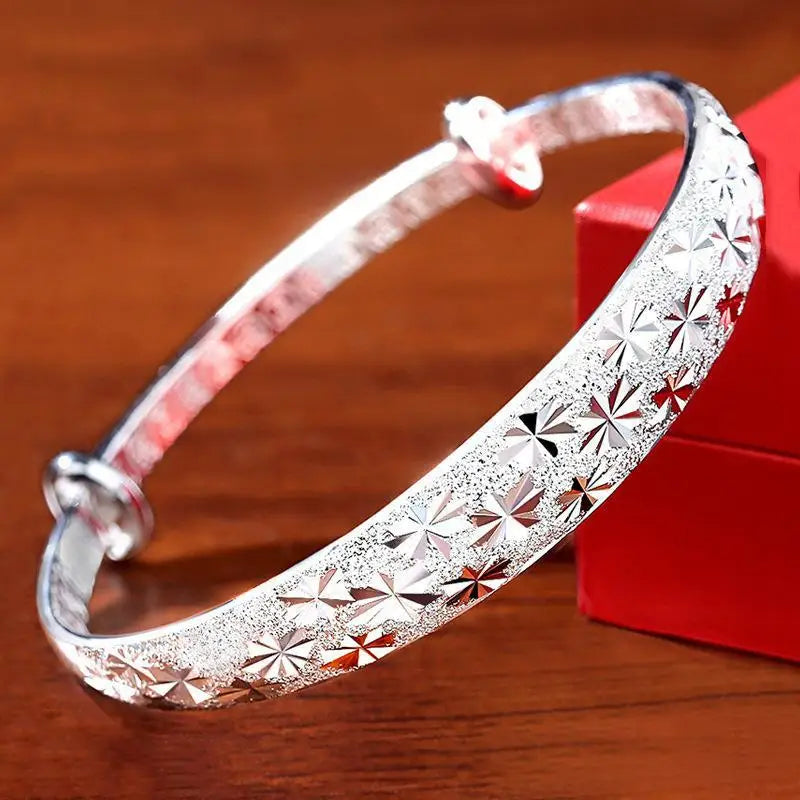 Stainless Steel Teardrop Shaped Bangle For Women Simple Chunky Gold Silver Color Adjustable Cuff Open Bracelet Fashion Jewelry